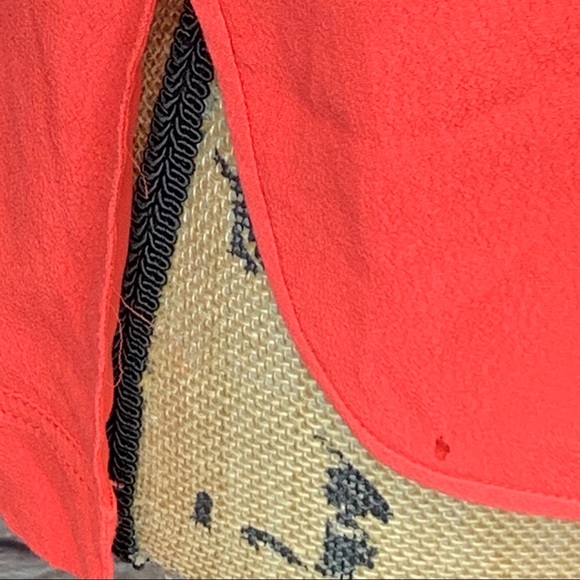 DIANE VON FURSTENBERG Crepe Slice Sleeveless Poppy Colored Top, 0 - Picture 11 of 15